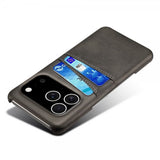 iPhone 17 Pro Deksel med To Kortlommer Svart