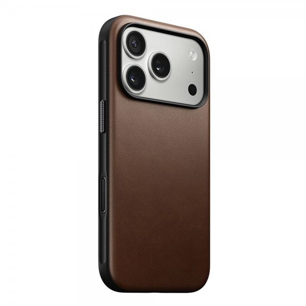 Nomad iPhone 17 Pro Deksel Modern Leather Case Brun
