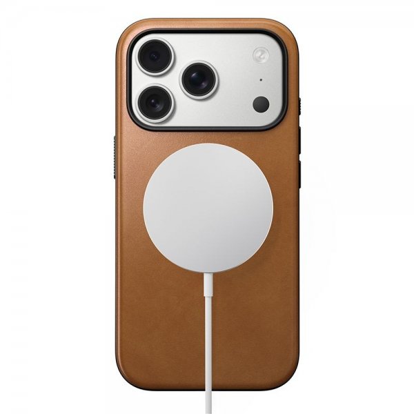 Nomad iPhone 17 Pro Deksel Modern Leather Case English Tan