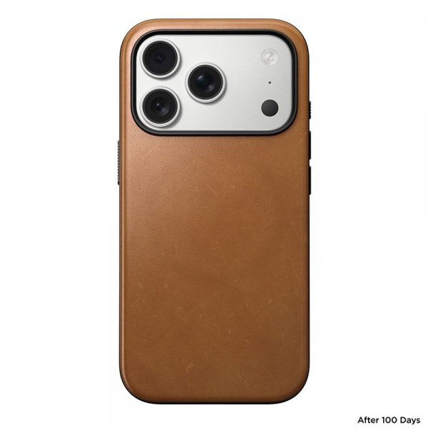 Nomad iPhone 17 Pro Deksel Modern Leather Case English Tan