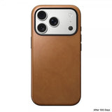 Nomad iPhone 17 Pro Deksel Modern Leather Case English Tan
