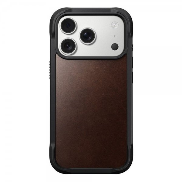 Nomad iPhone 17 Pro Deksel Modern Leather Case Horween Rustic Brown