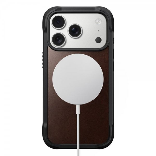 Nomad iPhone 17 Pro Deksel Modern Leather Case Horween Rustic Brown