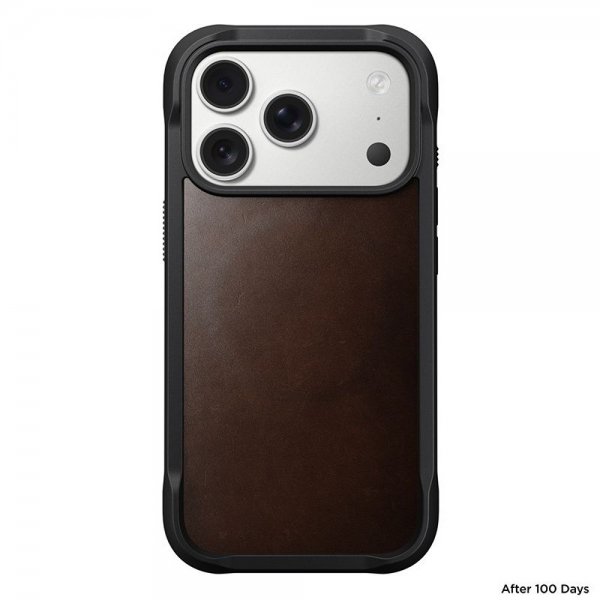 Nomad iPhone 17 Pro Deksel Modern Leather Case Horween Rustic Brown