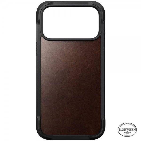Nomad iPhone 17 Pro Deksel Modern Leather Case Horween Rustic Brown