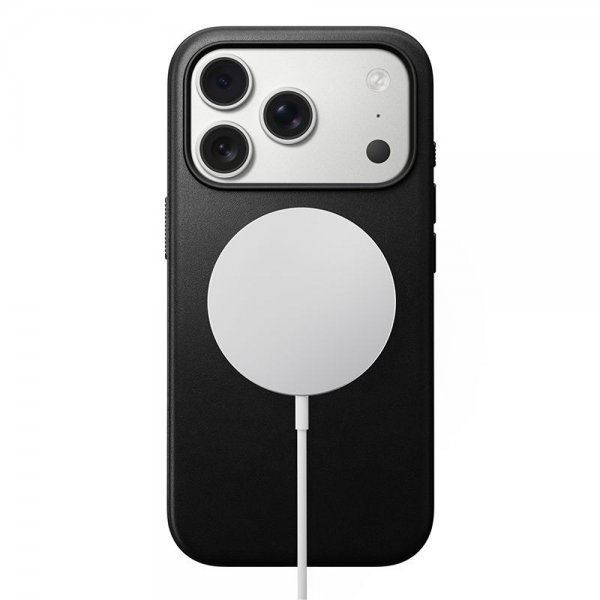 Nomad iPhone 17 Pro Deksel Modern Leather Case Svart