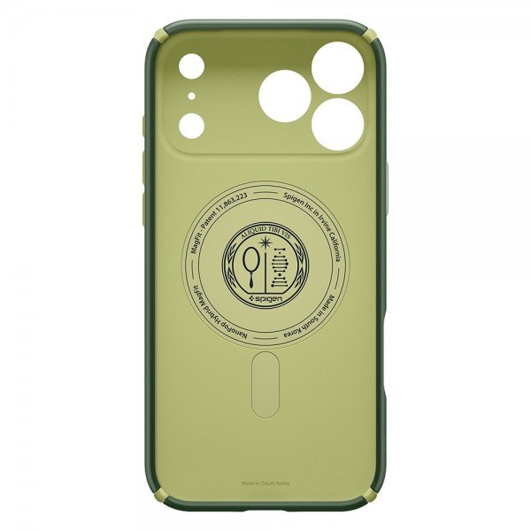Spigen iPhone 17 Pro Deksel Nano Pop Hybrid MagFit Avo Green
