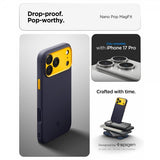 Spigen iPhone 17 Pro Deksel Nano Pop MagFit Blueberry Navy