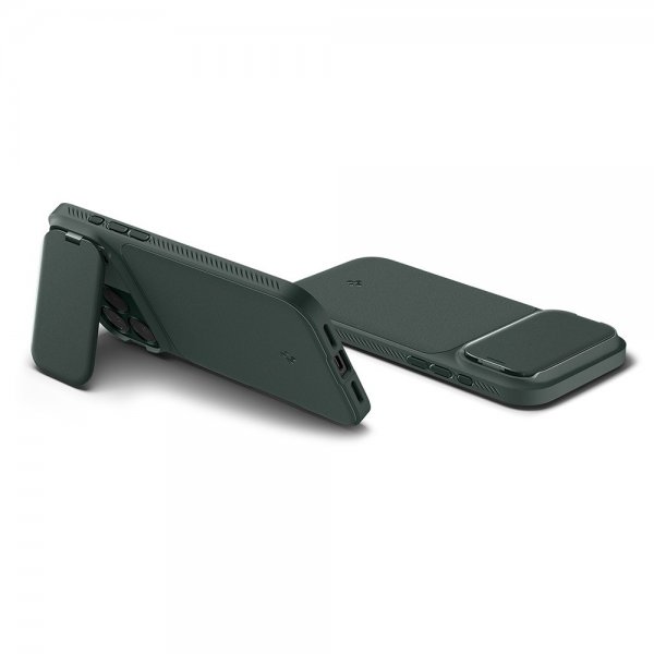 Spigen iPhone 17 Pro Deksel Optik Armor MagFit Abyss Green