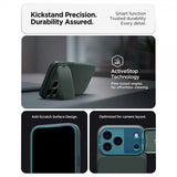 Spigen iPhone 17 Pro Deksel Optik Armor MagFit Abyss Green