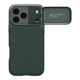 Spigen iPhone 17 Pro Deksel Optik Armor MagFit Abyss Green