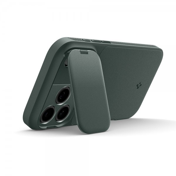 Spigen iPhone 17 Pro Deksel Optik Armor MagFit Abyss Green