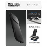 Spigen iPhone 17 Pro Deksel Optik Armor MagFit Svart