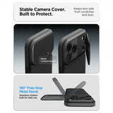 Spigen iPhone 17 Pro Deksel Optik Armor MagFit Svart