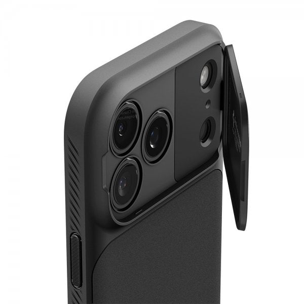 Spigen iPhone 17 Pro Deksel Optik Armor MagFit Svart