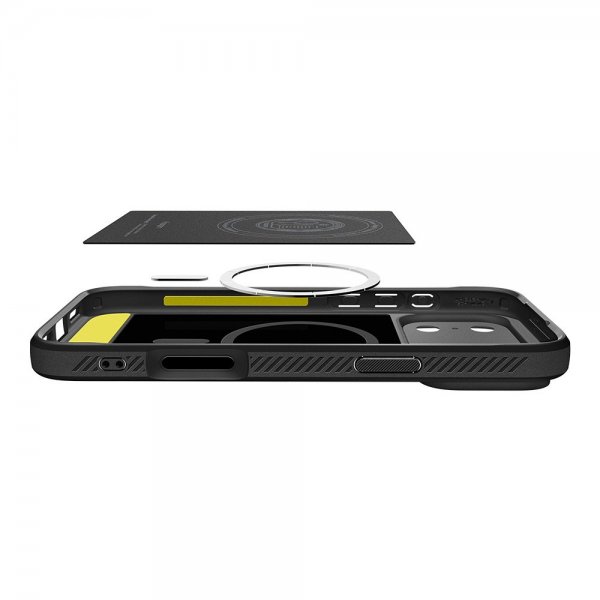 Spigen iPhone 17 Pro Deksel Rugged Armor MagFit Matte Black