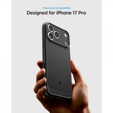 Spigen iPhone 17 Pro Deksel Rugged Armor MagFit Matte Black