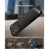 Spigen iPhone 17 Pro Deksel Rugged Armor MagFit Matte Black
