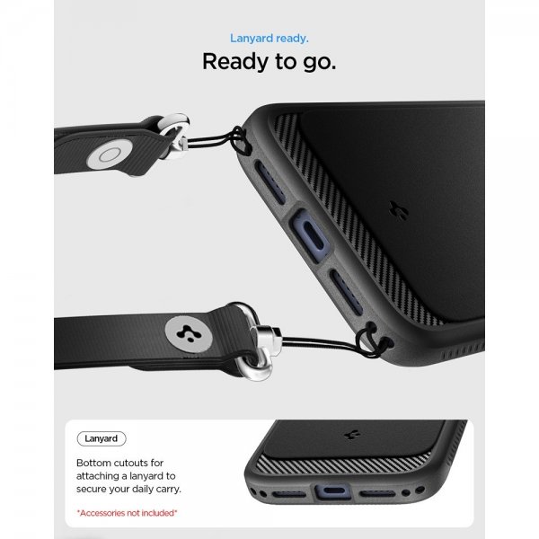 Spigen iPhone 17 Pro Deksel Rugged Armor MagFit Matte Black