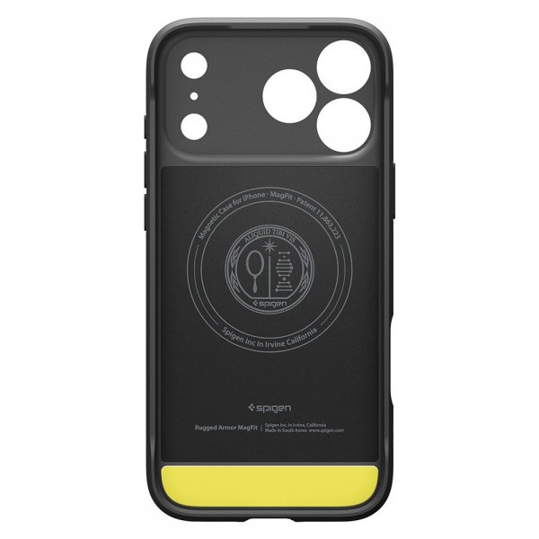 Spigen iPhone 17 Pro Deksel Rugged Armor MagFit Matte Black