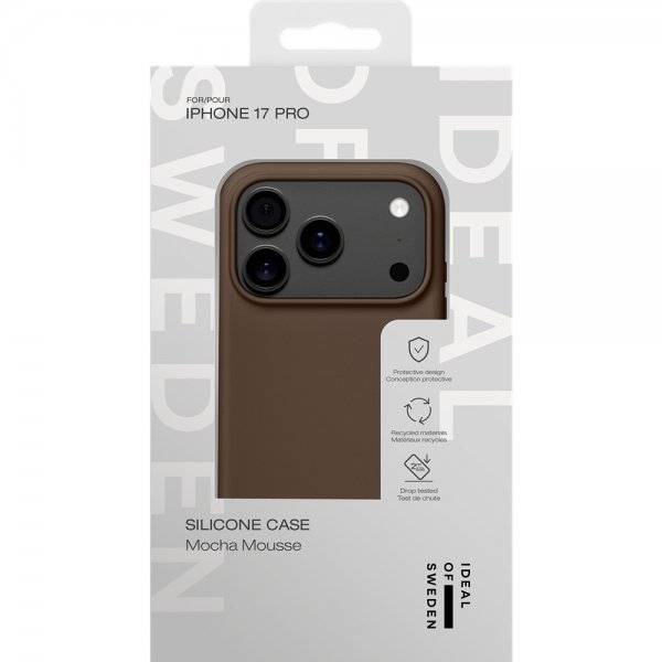 Ideal of Sweden iPhone 17 Pro Deksel Silicone Case MagSafe Mocha Mousse