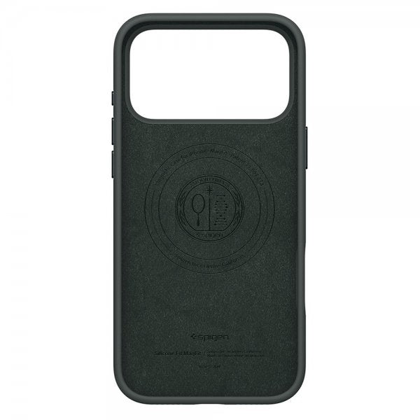 Spigen iPhone 17 Pro Deksel Silicone Fit MagFit Abyss Green