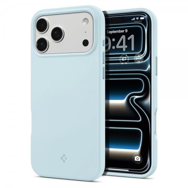 Spigen iPhone 17 Pro Deksel Silicone Fit MagFit Mute Blue