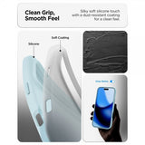 Spigen iPhone 17 Pro Deksel Silicone Fit MagFit Mute Blue