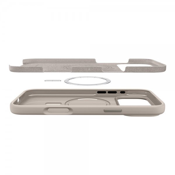Spigen iPhone 17 Pro Deksel Silicone Fit MagFit Stone