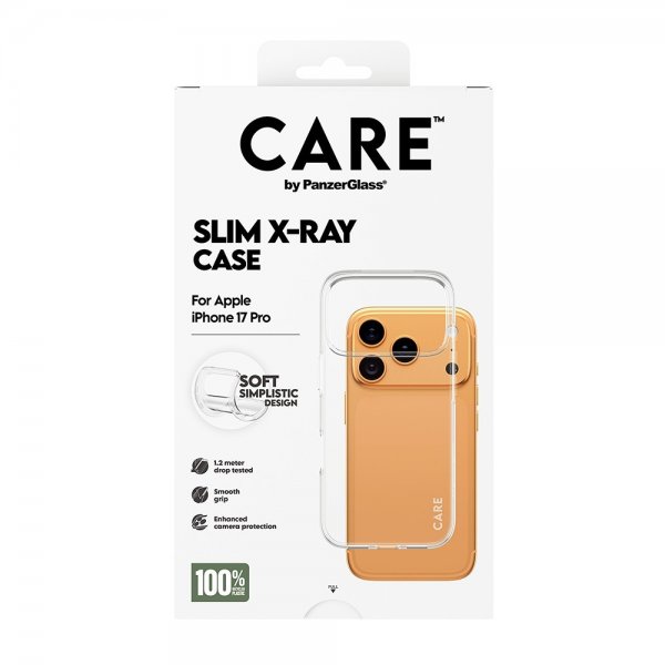 CARE by PanzerGlass iPhone 17 Pro Deksel Slim X-Ray Transparent