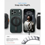 Spigen iPhone 17 Pro Deksel Thin Fit MagFit Abyss Green