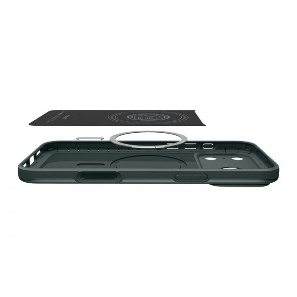 Spigen iPhone 17 Pro Deksel Thin Fit MagFit Abyss Green