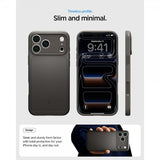 Spigen iPhone 17 Pro Deksel Thin Fit MagFit Gunmetal