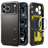 Spigen iPhone 17 Pro Deksel Tough Armor T MagFit Gunmetal