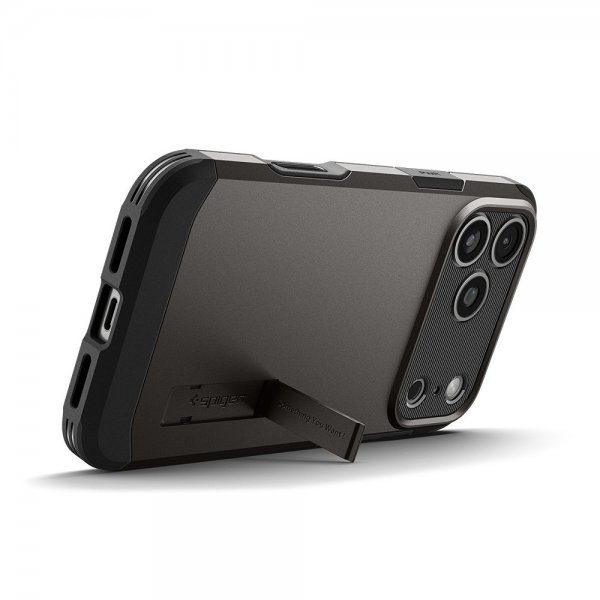 Spigen iPhone 17 Pro Deksel Tough Armor T MagFit Gunmetal