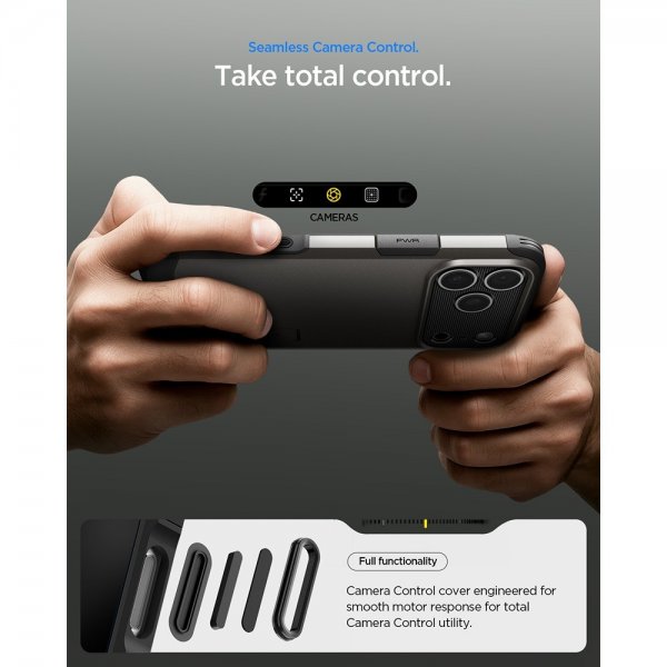 Spigen iPhone 17 Pro Deksel Tough Armor T MagFit Gunmetal