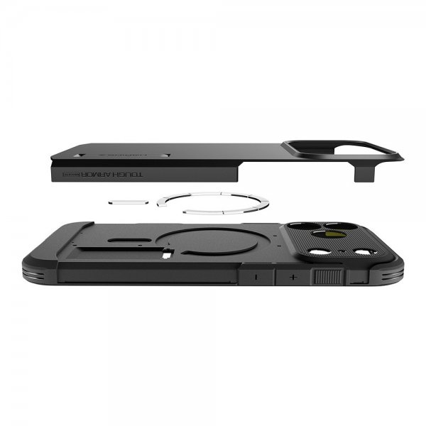 Spigen iPhone 17 Pro Deksel Tough Armor T MagFit Gunmetal