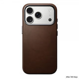 Nomad iPhone 17 Pro Deksel Traditional Leather Case Brun