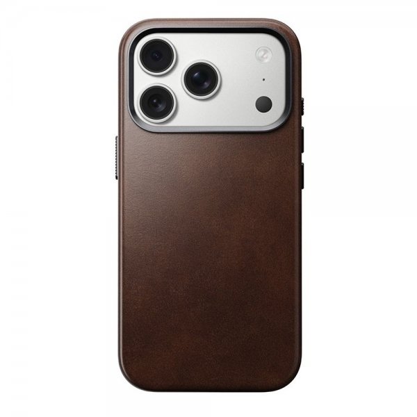 Nomad iPhone 17 Pro Deksel Traditional Leather Case Horween Rustic Brown