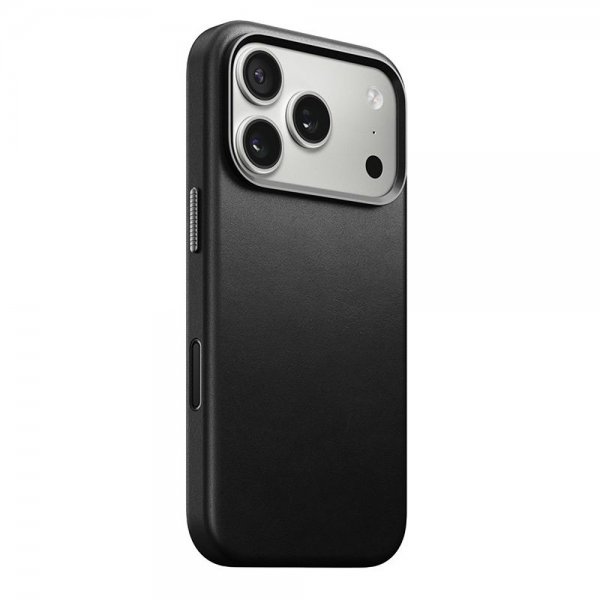 Nomad iPhone 17 Pro Deksel Traditional Leather Case Svart