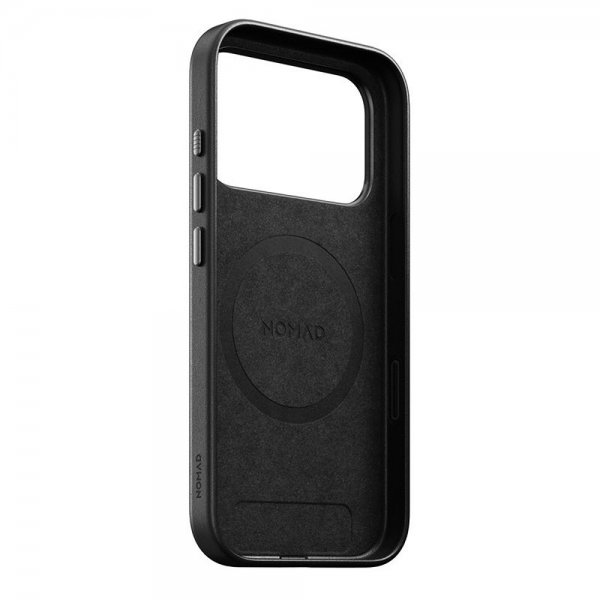 Nomad iPhone 17 Pro Deksel Traditional Leather Case Svart