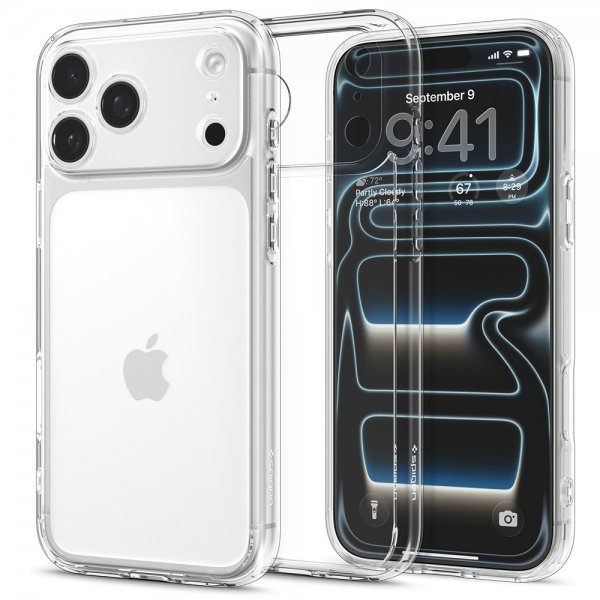 Spigen iPhone 17 Pro Deksel Ultra Hybrid Crystal Clear