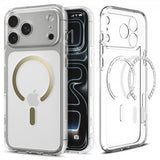 Spigen iPhone 17 Pro Deksel Ultra Hybrid MagFit Clear Gold