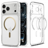 Spigen iPhone 17 Pro Deksel Ultra Hybrid MagFit Clear Gold