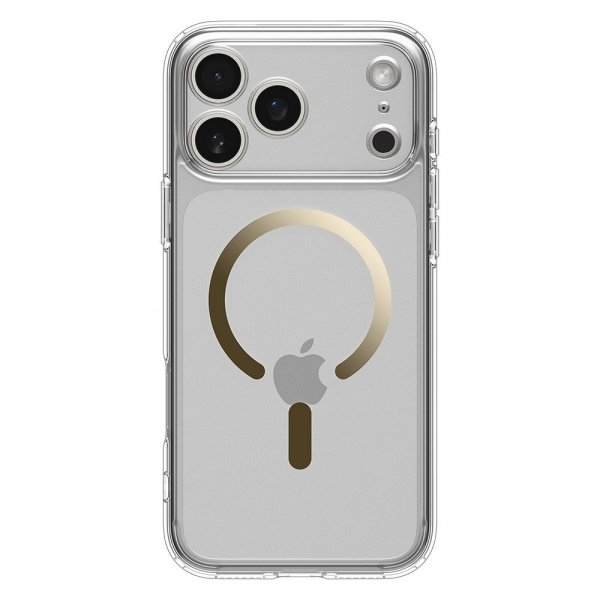 Spigen iPhone 17 Pro Deksel Ultra Hybrid MagFit Clear Gold