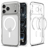 Spigen iPhone 17 Pro Deksel Ultra Hybrid MagFit Clear White