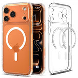 Spigen iPhone 17 Pro Deksel Ultra Hybrid MagFit Clear White