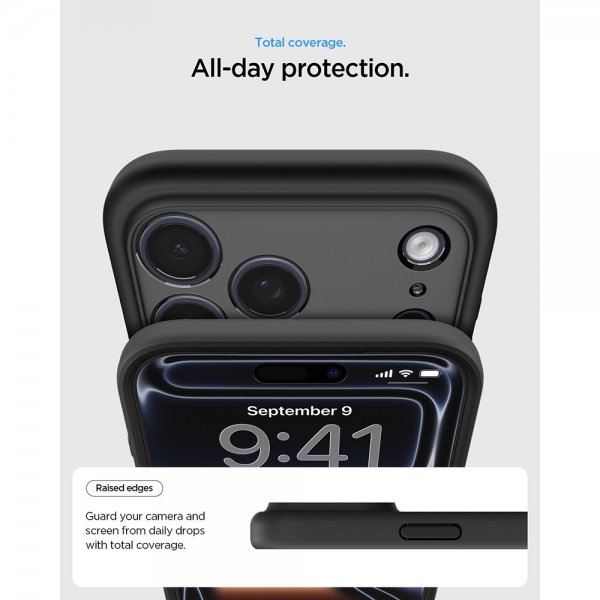 Spigen iPhone 17 Pro Deksel Ultra Hybrid MagFit Frost Black