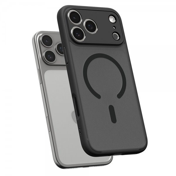 Spigen iPhone 17 Pro Deksel Ultra Hybrid MagFit Frost Black