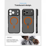Spigen iPhone 17 Pro Deksel Ultra Hybrid MagFit Frost Black Orange